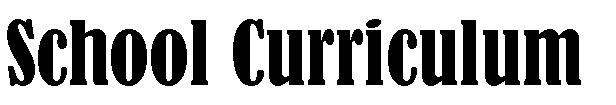 School Curriculum